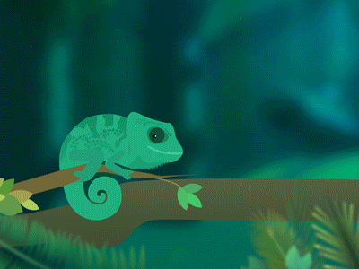 Gift for Chameleon animation chameleon graphic