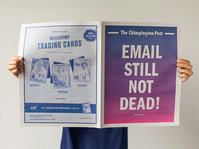 The Chimpington Post newspaper typography