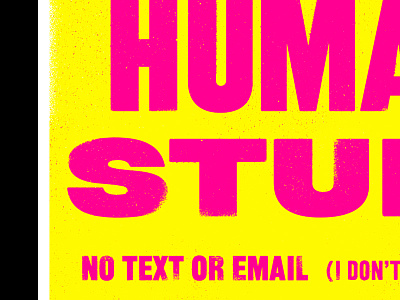 Human Stuff texture typography
