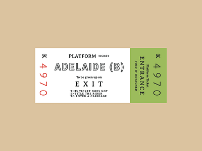 Ticket 3 typography