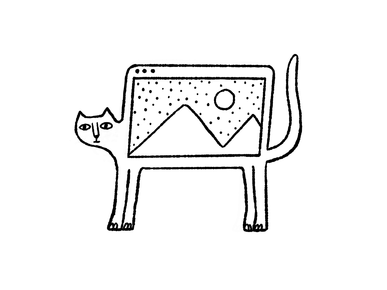 Catsite animation gif illustration