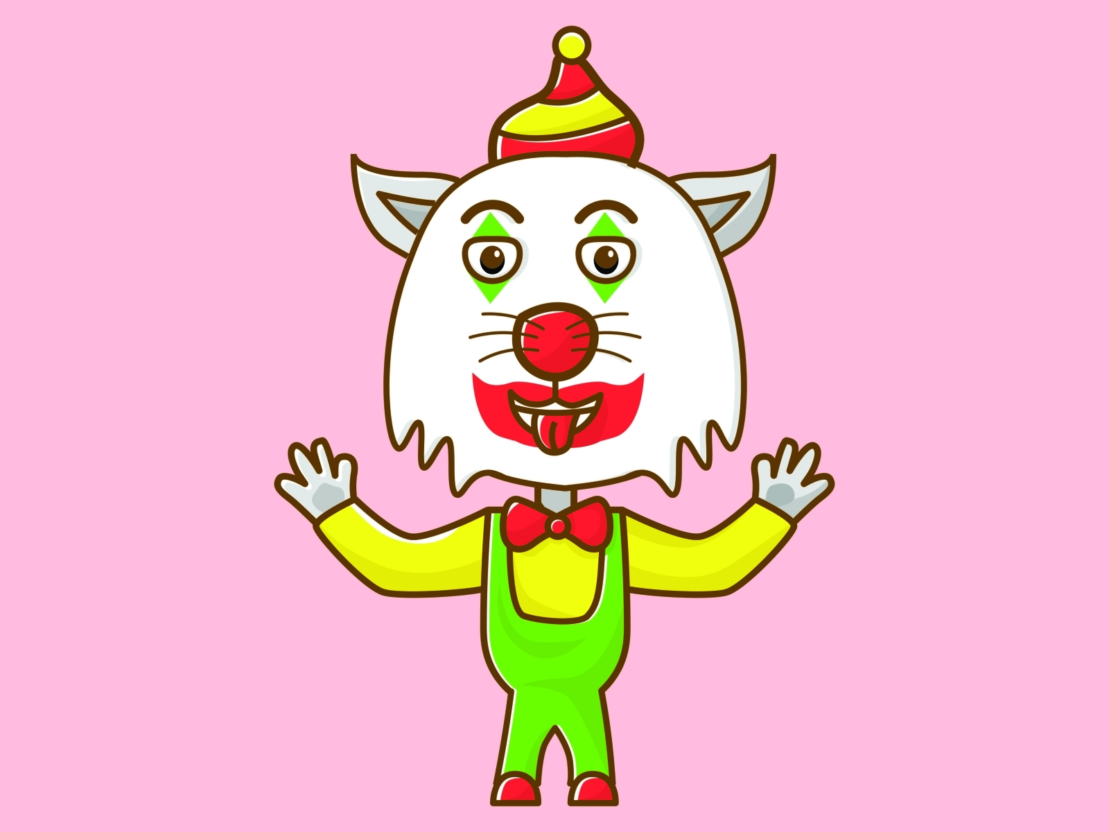 cat clown by tatak on Dribbble
