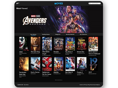 Movies Stream Website Landing Page