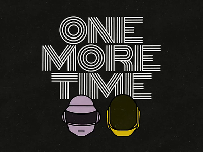 Day 42: 100 Days of Hand Lettering 100dayproject 100daysofhandlettering daft punk electronic hand lettering illustration lettering music one more time type typography