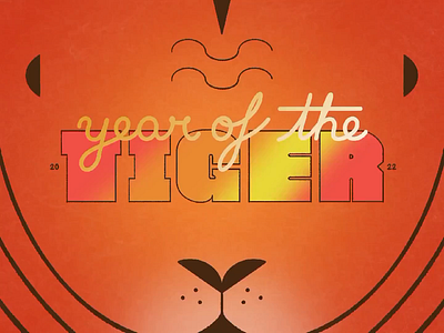 Day 46: 100 Days of Hand Lettering 100dayproject 2022 chinese new year hand lettering illustration lettering lunar new year tiger typography