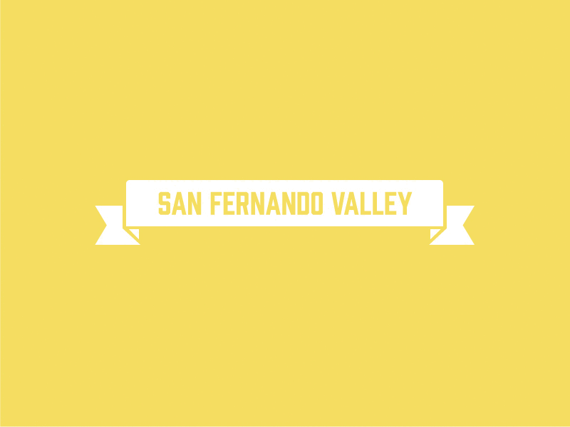 San Fernando Valley illustrator prohibition ribbon san fernando valley typekit white yellow