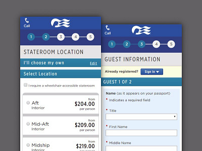 Responsive Booking for Princess Cruises