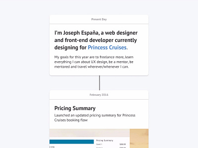 Portfolio Preview v3 card cards designer figma portfolio timeline web design