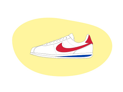 Nike Cortez Appreciation Shot blue cortez nike red shoe swoosh white yellow