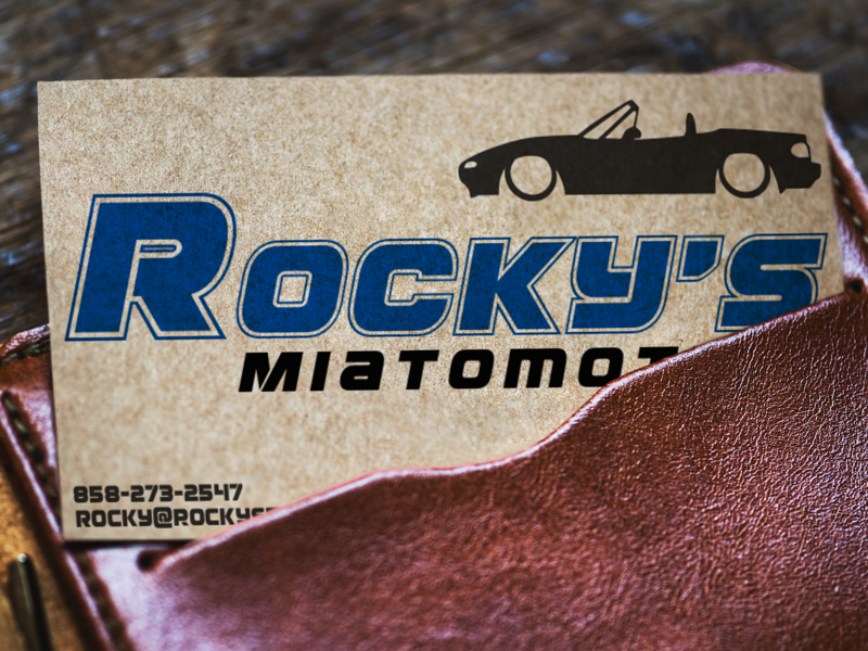 Car Service Shop Business Card miata business card car
