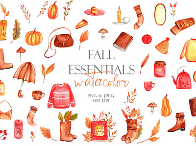 Fall essentials collection autumn illustration fall fall essentials fall illustration illustration pattern seamless pattern surface design surface pattern textile design