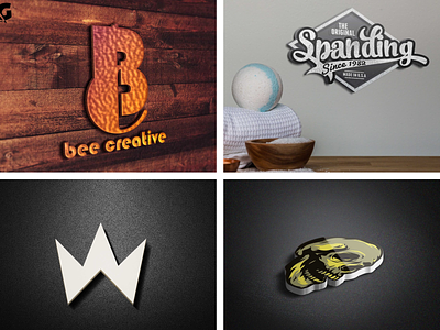 3D Logo Mockup For Your Business 3d design 3d logo 3d logo mockup logo mockup office interior mockup office mockup
