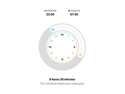 Improved iOS Sleep Schedule UI