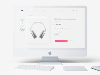 Ecommerce website  — Neumorphism