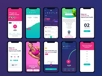 Fitness UI design