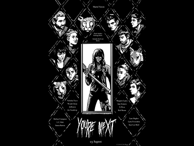 You're Next (2011) design digital art drawing film poster horror illustration movie art movie poster poster procreate sketch thriller