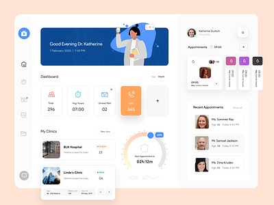 Medical Appointment Organizer - Dashboard UI