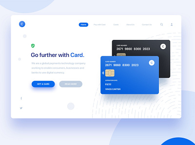 virtual bank landing page landing page ui interface uiux desing web design