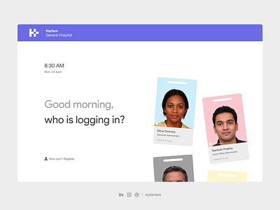 Multi account Login page account accounts adobexd animation forgot password hospital interaction design login page profile register form sign in users