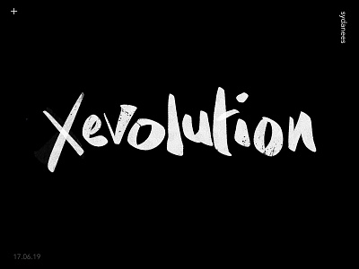 Xevolution branding design flat font illustration logo typogaphy vector