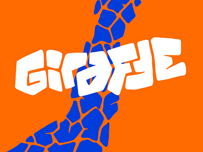 Giraffe branding contrast forest giraffe illustration tiles typography wildlife