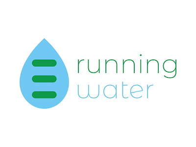 running water Logo adobe illustrator design food truck logo graphic design illustrator logo logo design