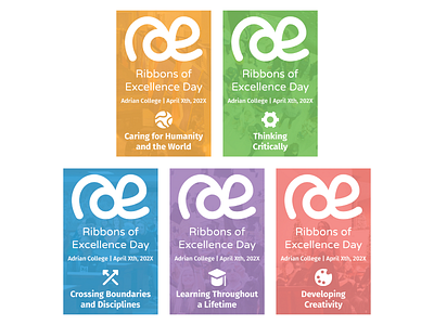 Ribbons of Excellence Program Cover Designs