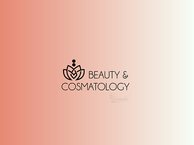 Beauty spa cosmetic brand minimalist signature logo