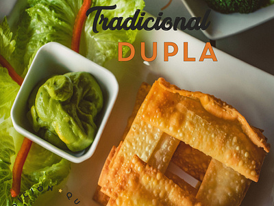 Tradicional dupla - Tradición Restaurant facebook post food illustrator photoshop product photography promo typhography