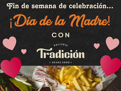 Día de la madre - Tradición Restaurant facebook post illustrator photoshop product photography promo typhography vector