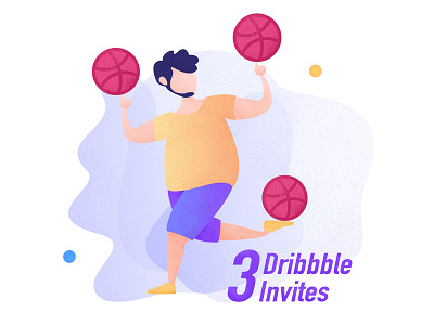 3 Dribbble Invites