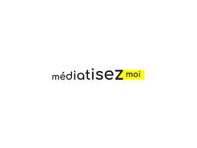 Mediatisez Moi b2b black branding clean design digital focus graphic design identity logo marketing minimal typography ux vector yellow