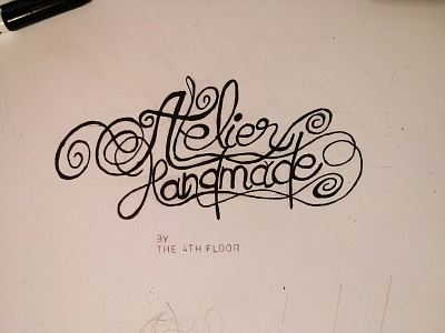 Atelier Handmade handmade handwriting lettering logo typography