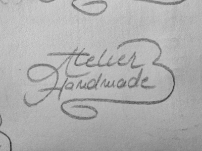 Atelier Handmade 2 handmade handwriting lettering logo typography
