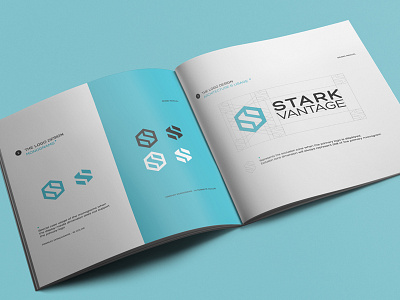 Stark Vantage brand manual branding geometry identity illusion negative space