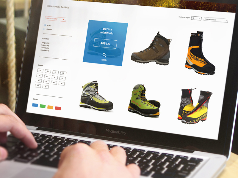 Annapurna Mountain Gear Shop by Bogdan Albulescu on Dribbble