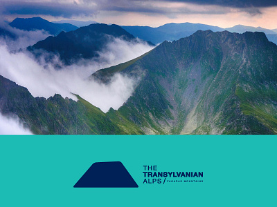 The Transylvanian Alps branding identity logo mountains tourism travel