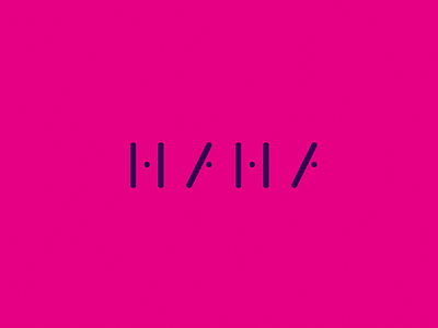 HAHA branding design graphic design identity illustrator logo mark minimal purple vector
