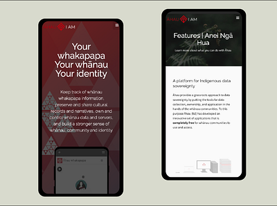 Āhau | Web Design & Development ui ux visual design web design web development