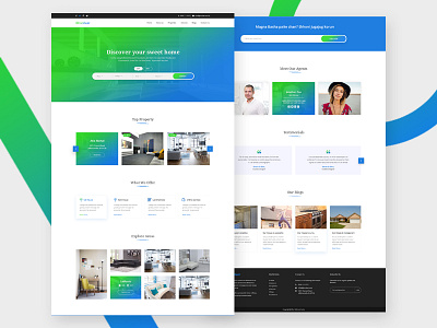 Ghorduar- A Real Estate Website Design business mockup real estate ui ux web design website website mockup