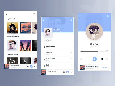 Music Player UI Exploration