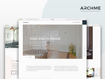 Full Preview of Archme architecture architecture website web design web layout