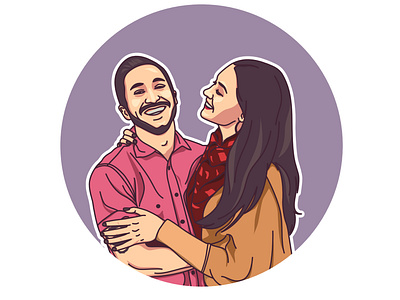 simple vector couple