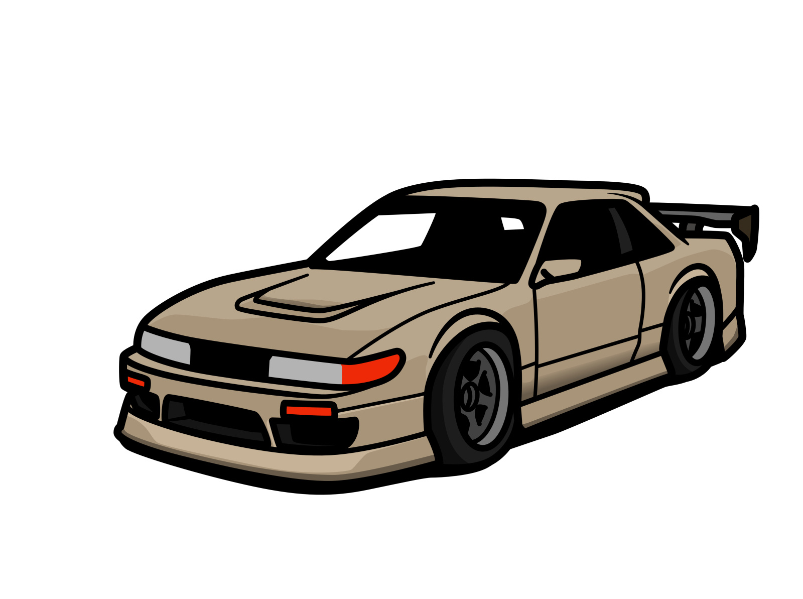 Simple car illustration #9 by ErickDsgn05 on Dribbble