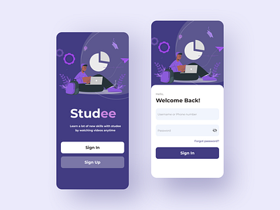 UI Studee Course Online app design ui uidesign