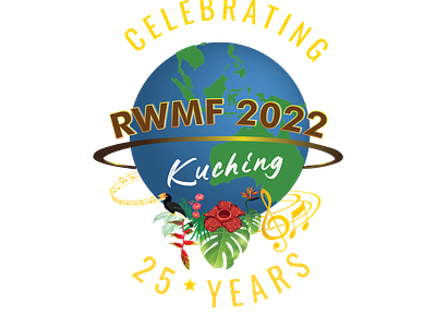 RWMF ( RAINFOREST WORLD MUSIC FESTIVAL) design graphic design illustration logo