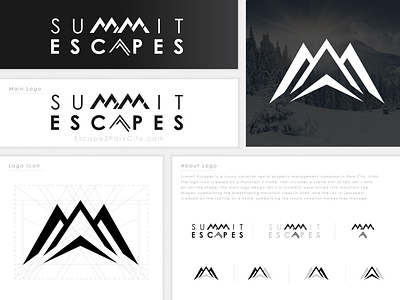 Summit Escapes logo design design graphic design illustration logo logodesign luxury