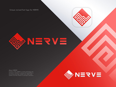 Nerve Logo Design - revised font design illustration logo logodesign