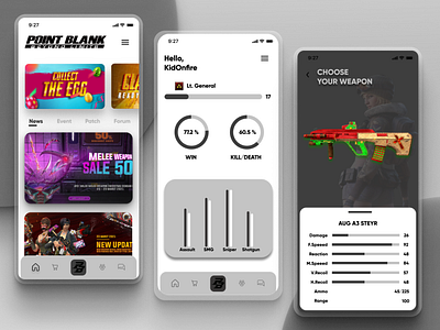 Point Blank App Design by Habib Firdaus on Dribbble