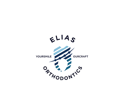 Elias Orthodontics logo logo design memorable minimalist modern orthodontics simple smile teeth